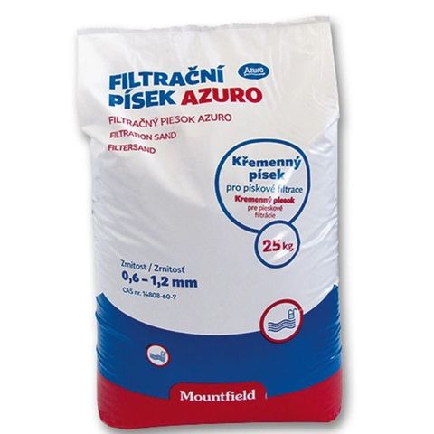 Filtračný piesok kremičitý Azuro 0,4 - 0,8 mm - 25 kg